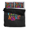 Peace and Love Bed Sheets - BohoHip