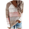 V-Neck Knitted Pullover Sweatshirt - BohoHip