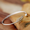 Jenny's Sterling Silver Feather Cuff - BohoHip